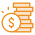 stack of coins icon illustration