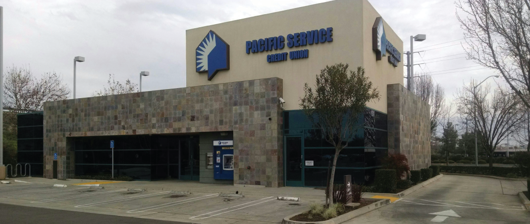 pacific service credit union Fresno branch storefront
