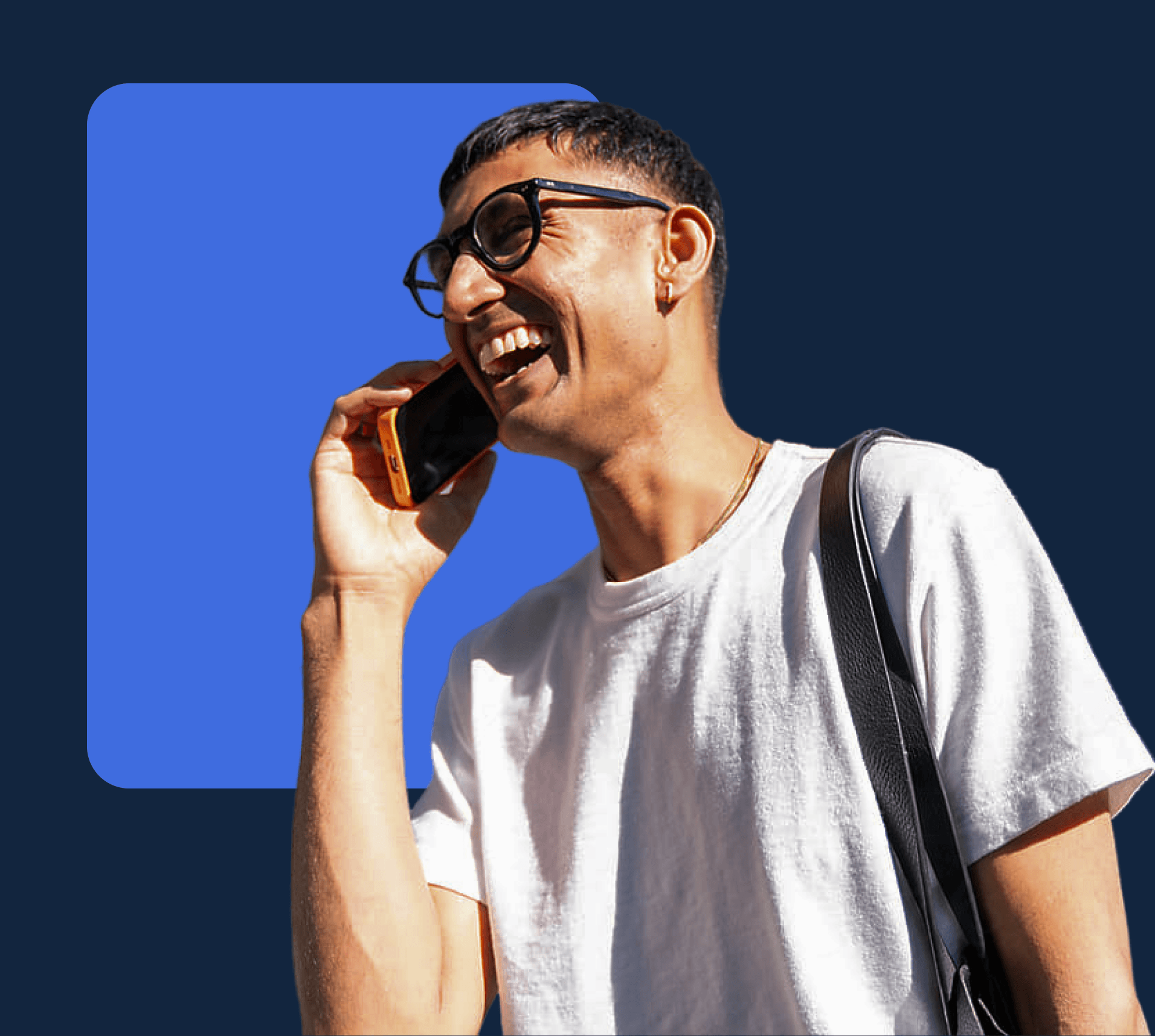 man on the phone