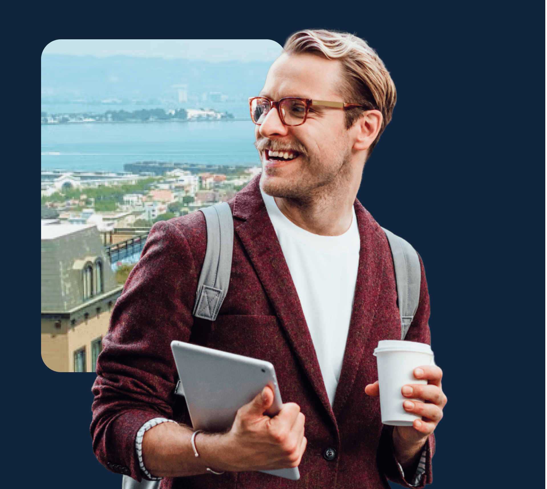 guy with a tablet