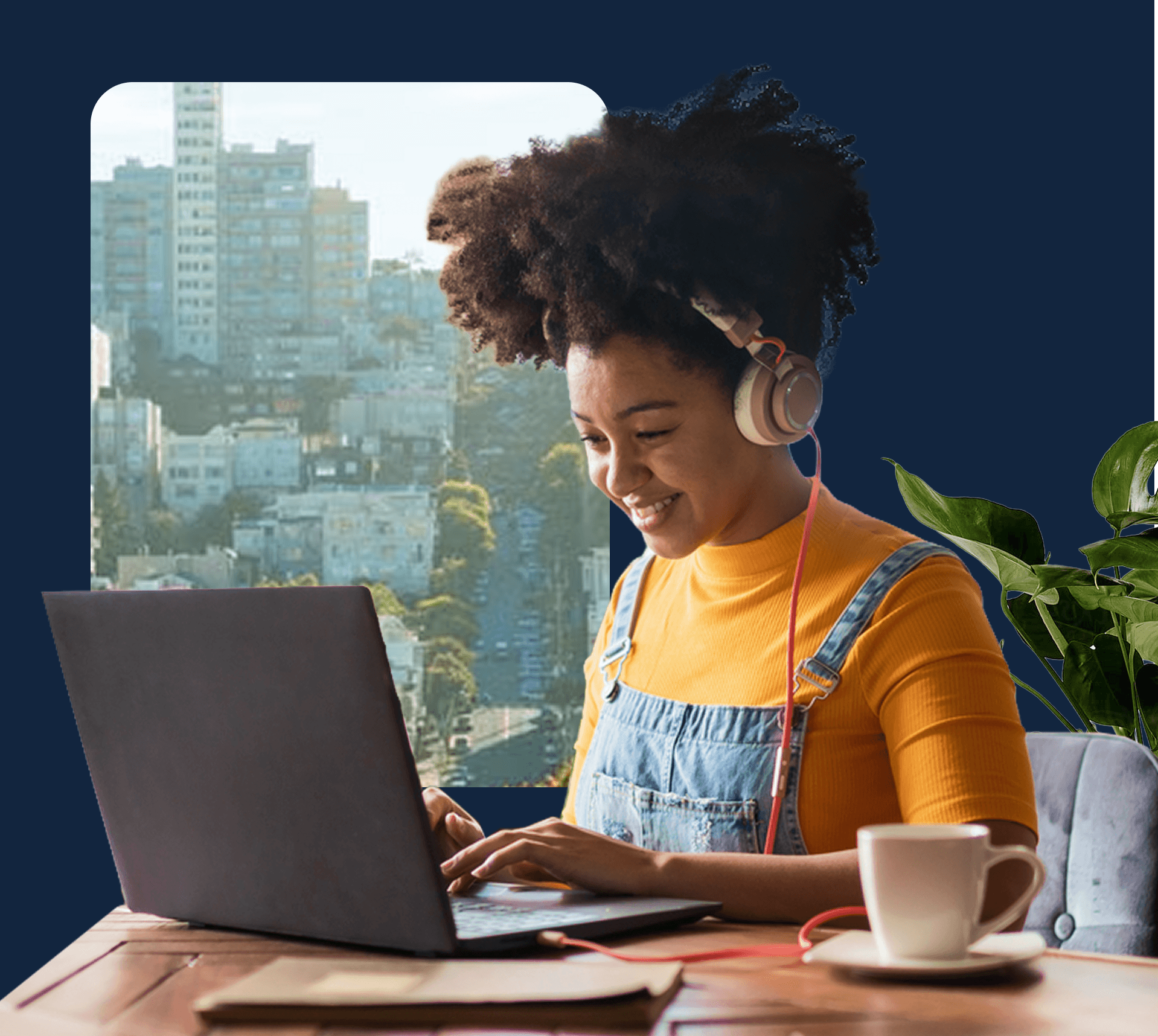 woman on computer