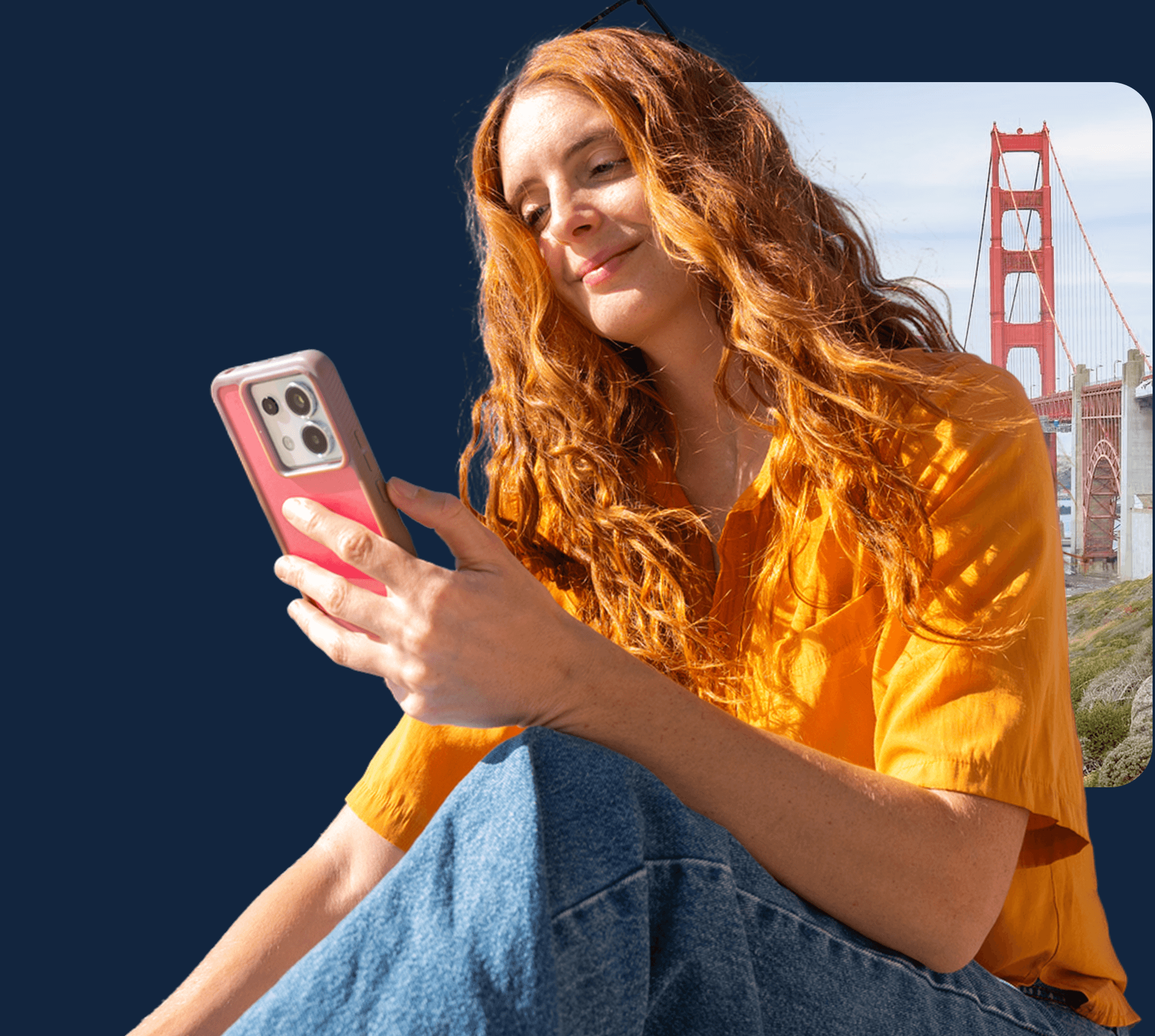 woman on phone