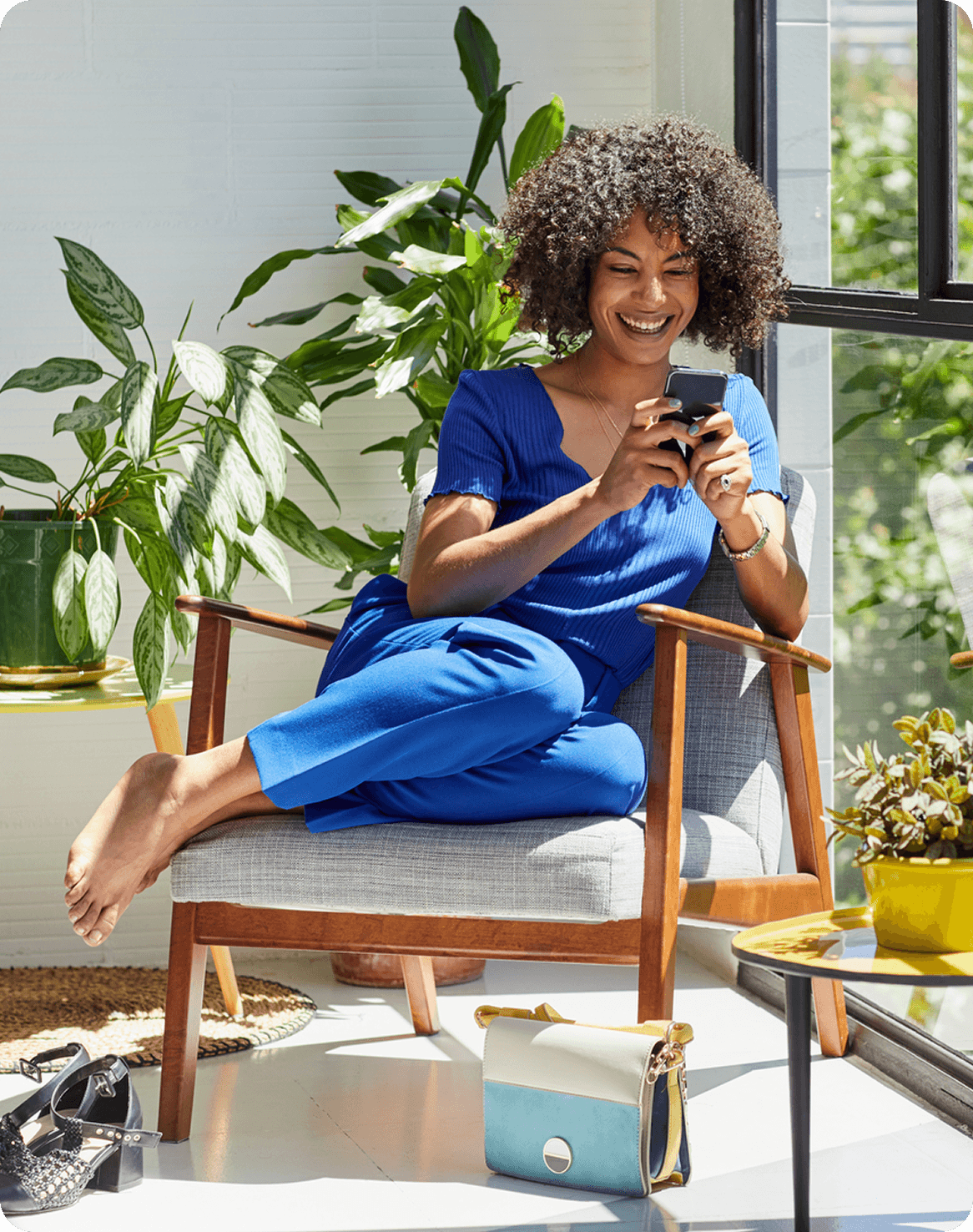 woman on phone