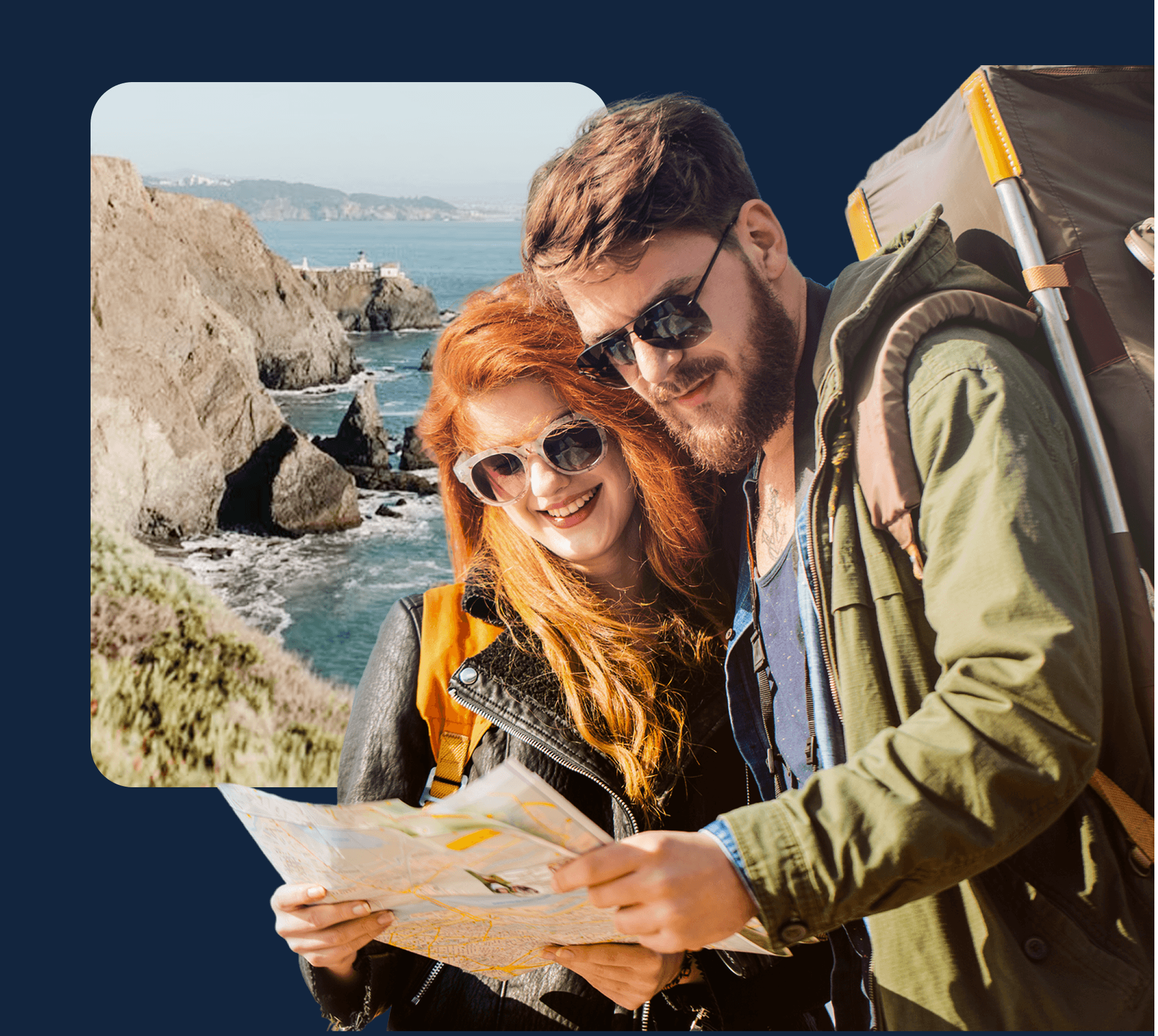couple traveling