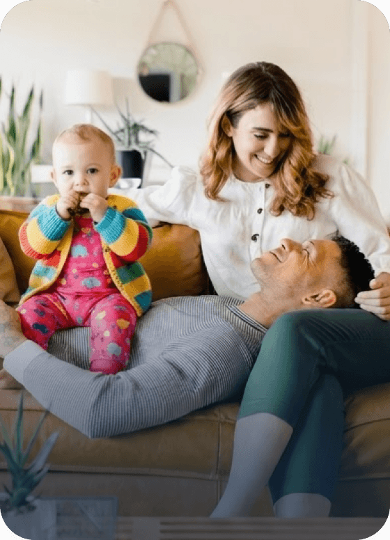 woman with baby