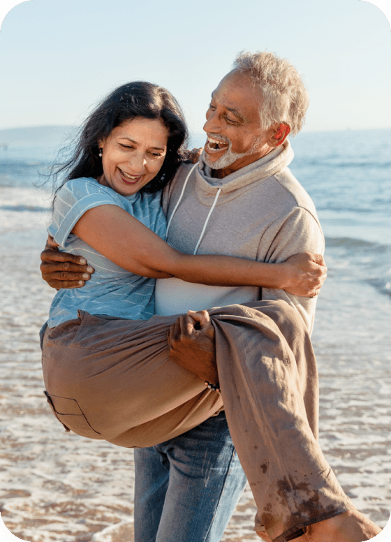couple on the beach